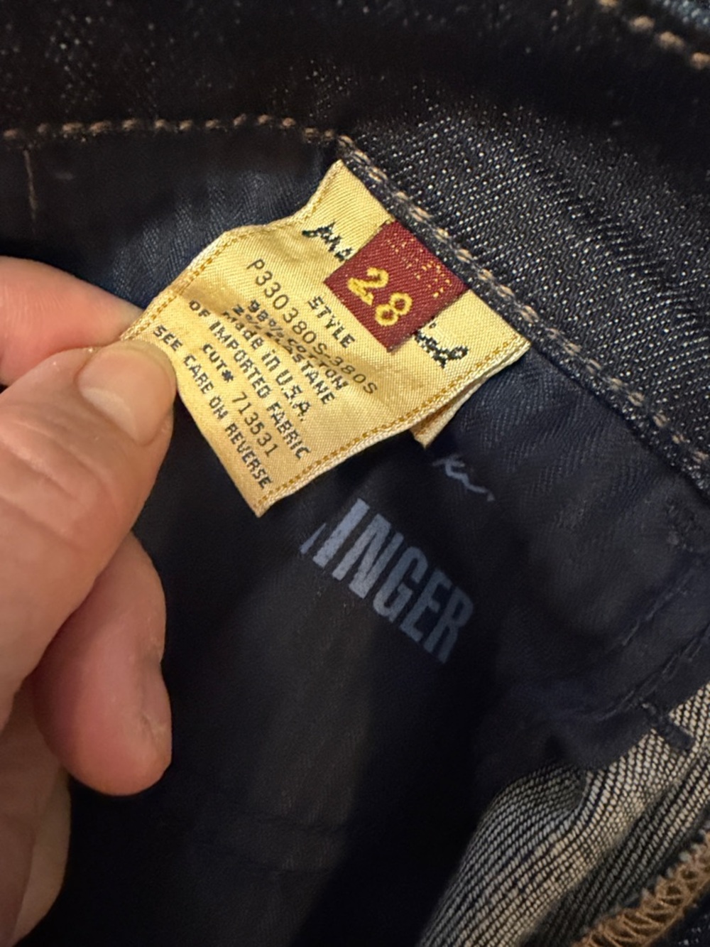 7 For All Mankind ginger Dark Wash Flare Jeans size 28 - Picture 6 of 14